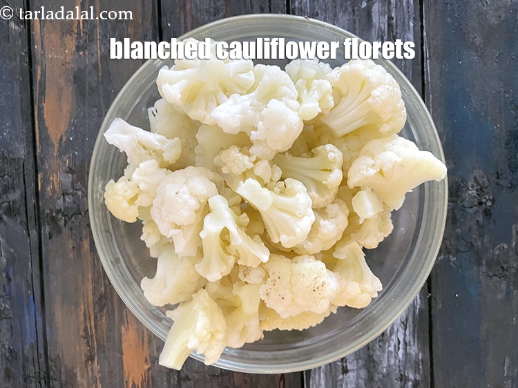 Step 7 – Your blanched cauliflower is ready.