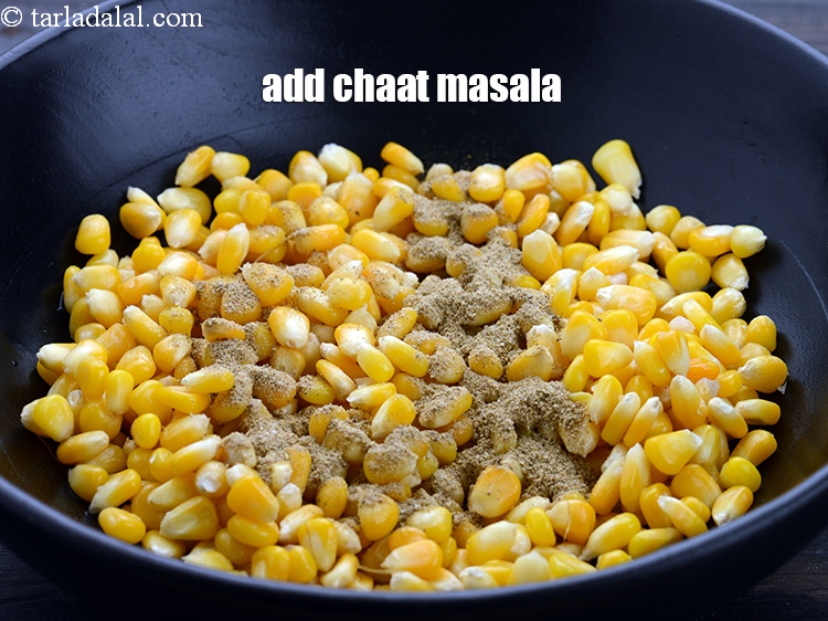 Step 7 – Add 2 tsp&nbsp;<a href="https://www.tarladalal.com/glossary-chaat-masala-300i">chaat masala</a>.&nbsp;