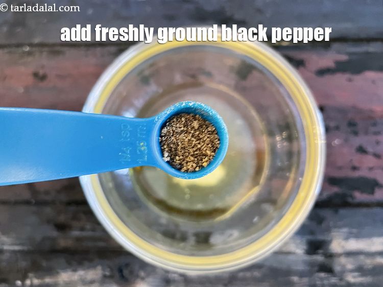 Step 15 – Add 1/8 tsp freshly ground black pepper.