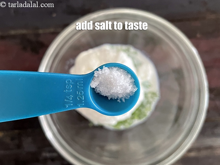 Step 9 – Add salt to taste. We added 1/8th&nbsp;tsp salt.