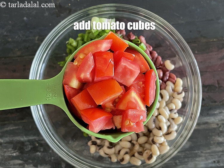 Step 32 – Add&nbsp;<meta charset="UTF-8" />1/2 cup&nbsp;<a href="glossary-tomato-cubes-728i">tomato cubes</a>.
