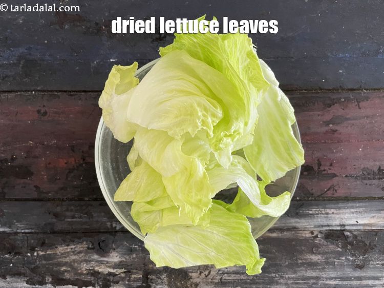 Step 9 – Place your dried salad in a bowl.