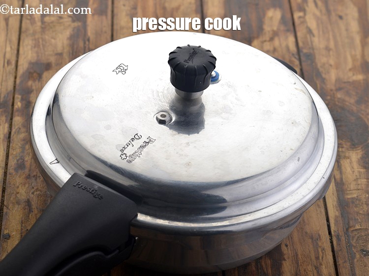 Step 8 – Mix well and pressure cook for 3 whistles.