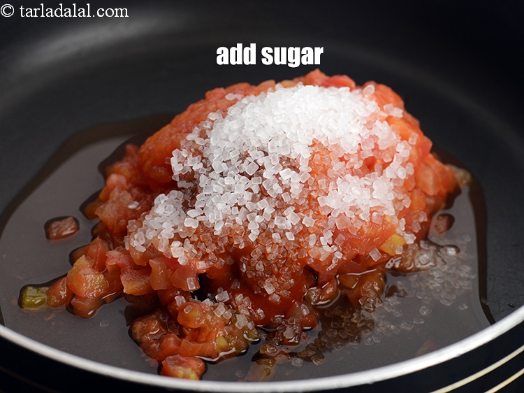 Step 7 – Add 4 tsp sugar.