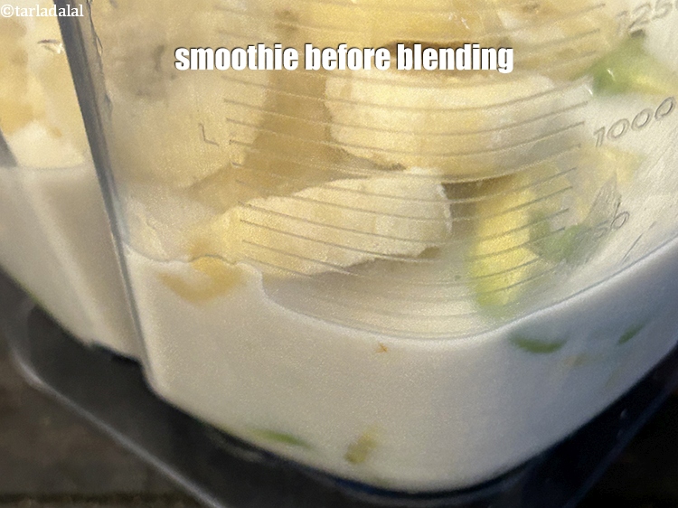 Step 8 – Smoothie before blending.