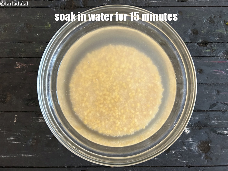 Step 9 – <p>Soak in enough water for 15 mintues.</p>