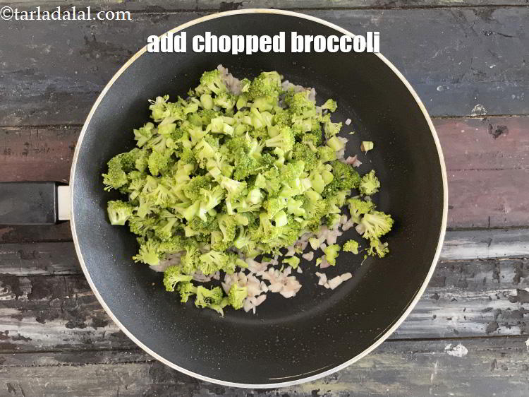 Step 9 – Add&nbsp;<meta charset="UTF-8" />2 cups&nbsp;<a href="glossary-chopped-broccoli-817i">chopped broccoli</a>.