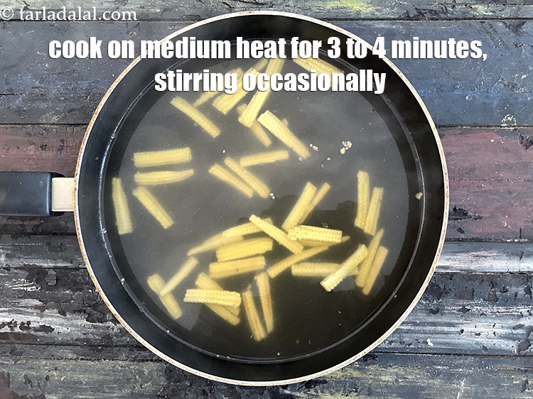 Step 20 – Cook on a medium flame for 3 to 4minutes, while stirring ocassionaly.