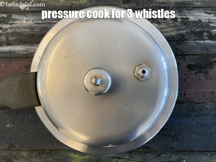 Step 16 – <p>Pressure cook for&nbsp;3 whistles or till they are soft.</p>
