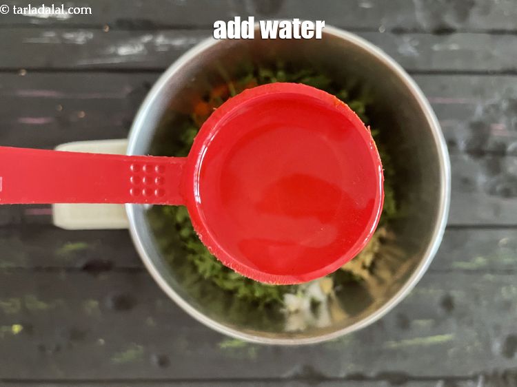 Step 8 – Add 2 tablespoons water.
