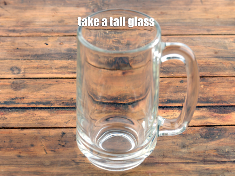 Step 7 – To make <strong>lemon iced tea recipe</strong>, take a tall glass.