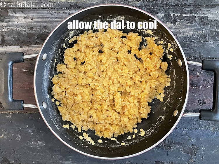 Step 14 – Allow the dal to cool slightly.