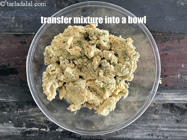 Step 22 – Transfer the mixture into a bowl.
