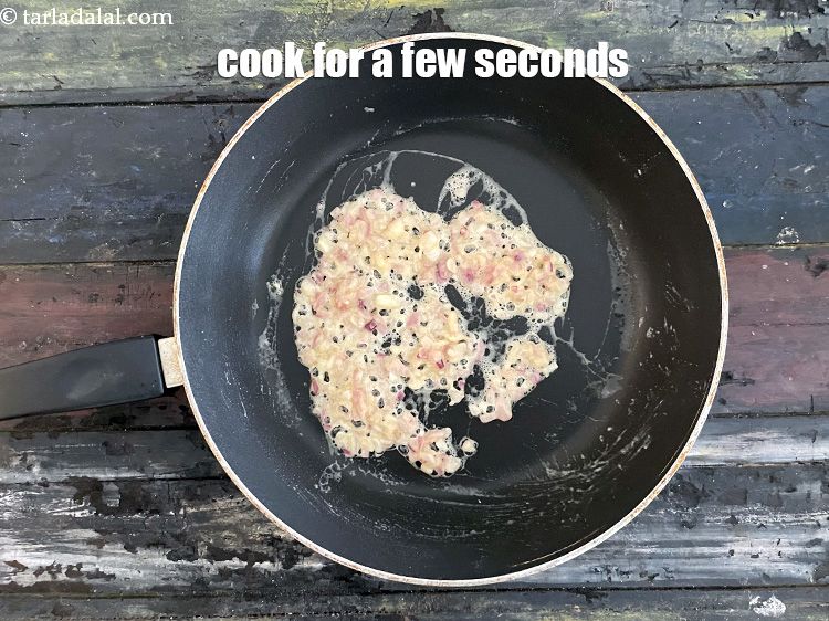 Step 14 – Cook on a medium flame for few seconds.