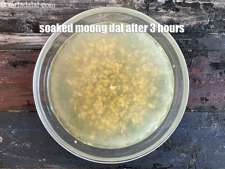 Step 9 – Soaked moong dal.