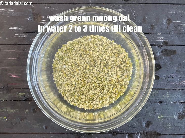 Step 7 – Wash&nbsp;in water 2 to 3 times till dal is clean.