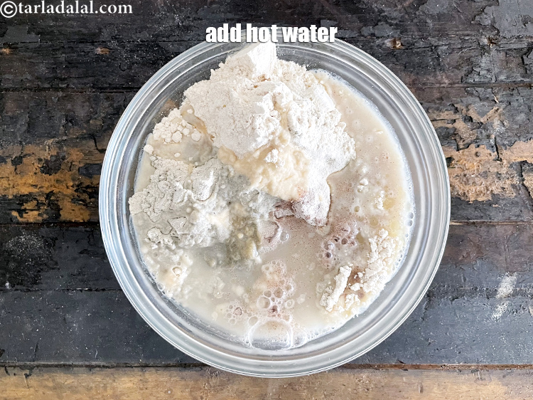 Step 9 – <meta charset="UTF-8" /> Add 1/2 cup hot water while making dough. This prevents the ragi …