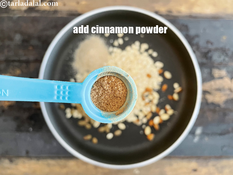 Step 28 – Add&nbsp;1/4 tsp&nbsp;<a href="https://www.tarladalal.com/glossary-cinnamon-powder-dalchini-powder-850i">cinnamon (dalchini) powder</a>.
