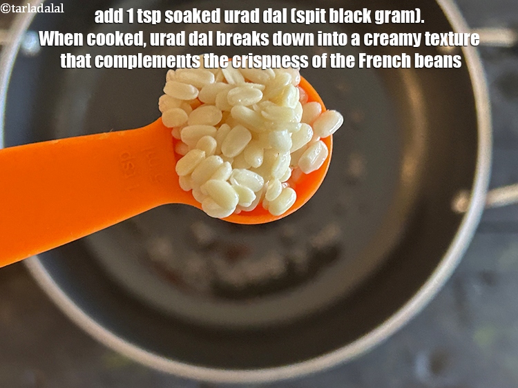 Step 9 – Add&nbsp;<meta charset="UTF-8" />1 tsp&nbsp;<a href="glossary-soaked-urad-dal-1357i">soaked urad dal (spit black gram)</a>.&nbsp;<meta charset="UTF-8" />When cooked,&nbsp;urad dal breaks …