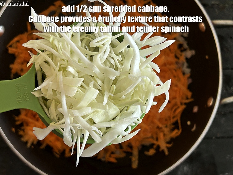 Step 10 – Add&nbsp;<meta charset="UTF-8" />1/2 cup&nbsp;<a href="glossary-shredded-cabbage-763i">shredded cabbage</a>.&nbsp;Cabbage provides a crunchy texture that contrasts with the creamy …