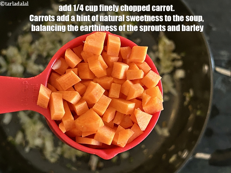 Step 19 – Add&nbsp;<meta charset="UTF-8" />1/4 cup&nbsp;finely&nbsp;<a href="glossary-chopped-carrot-798i">chopped carrot</a>.&nbsp;<meta charset="UTF-8" />Carrots add a hint of natural sweetness to …