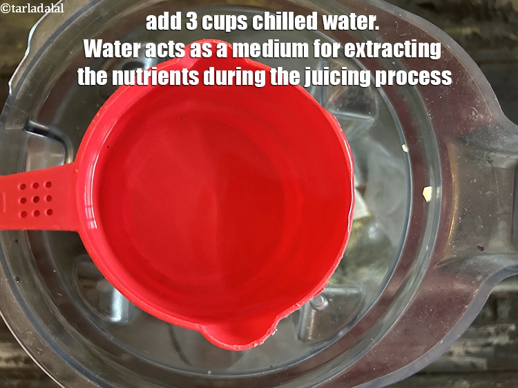 Step 10 – Add 3&nbsp;cups chilled water.&nbsp;Water acts as a medium for extracting the nutrients and flavor compounds …