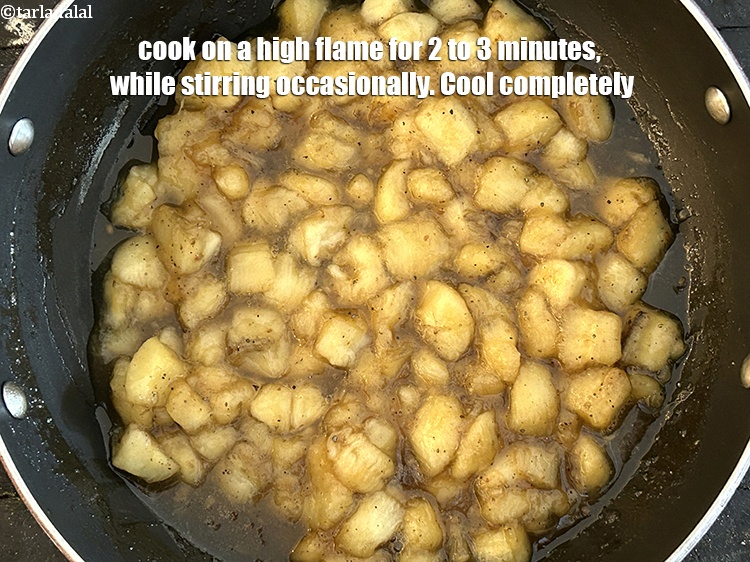 Step 8 – Cook on a high flame for 2 to 3 minutes, while stirring occasionally. Cool completely.