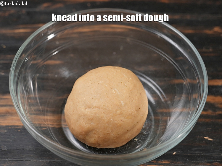 Step 8 – Knead into a&nbsp;semi-soft dough.