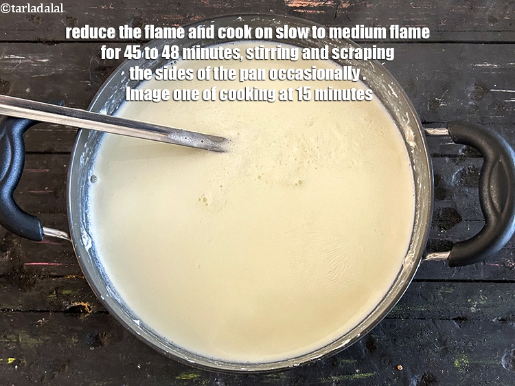 Step 24 – Reduce the flame and cook on a slow to medium&nbsp;flame for 45-48 minutes while stirring …