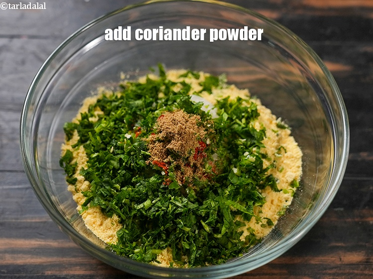 Step 8 – Add 1/2 tsp <a href="https://www.tarladalal.com/glossary-coriander-powder-dhania-powder-370i">coriander (dhania) powder</a>.