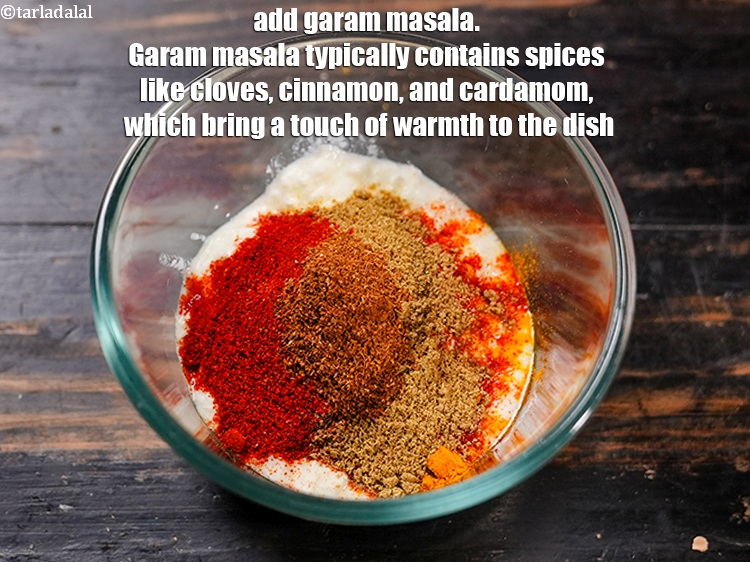 Step 8 – Add &frac12; tsp <a href="https://www.tarladalal.com/glossary-garam-masala-296i">garam masala</a>. Garam masala typically contains spices like cloves, cinnamon, and …