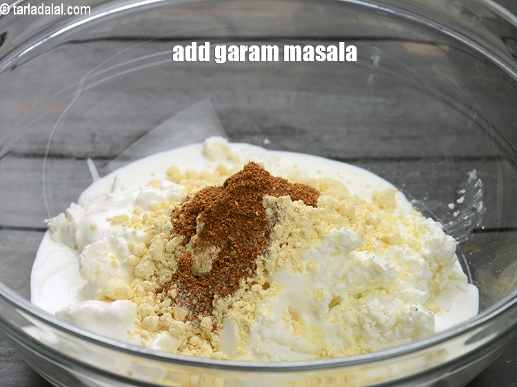 Step 8 – Add &frac12; tsp <a href="https://www.tarladalal.com/glossary-garam-masala-296i">garam masala</a>.&nbsp;