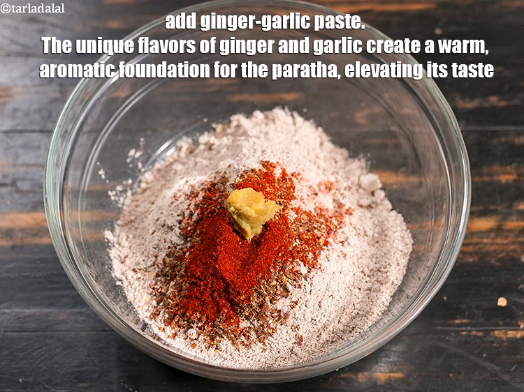 Step 8 – Add &frac12; tsp <a href="https://www.tarladalal.com/glossary-ginger-garlic-paste-adrak-lehsun-ki-pate-adrak-lahsun-ki-paste-939i">ginger-garlic (adrak-lehsun) paste</a>. The unique flavors of ginger and garlic create …