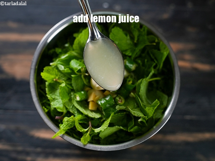 Step 8 – Add 1 tbsp <a href="https://www.tarladalal.com/glossary-lemon-juice-numbi-ka-ras-nimbu-ka-juice-471i">lemon juice</a>.