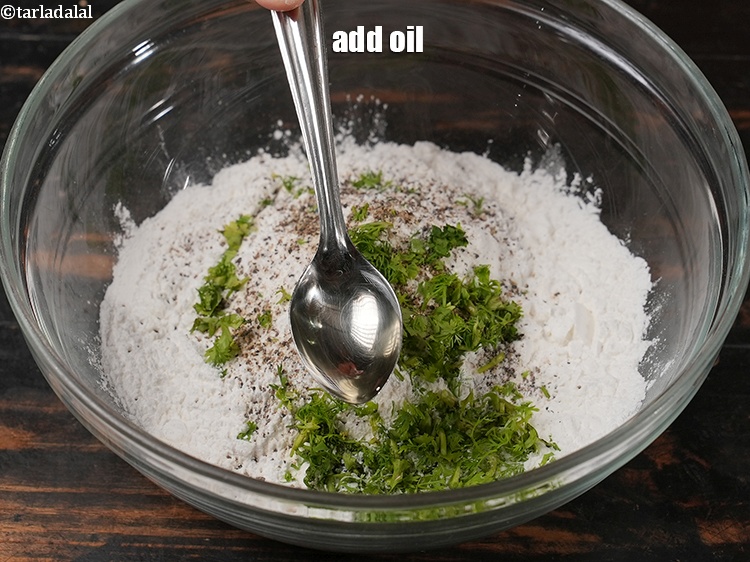 Step 8 – Add 2 tsp oil.