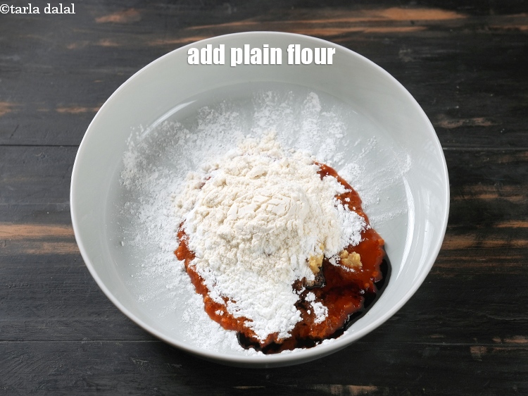 Step 8 – Add&nbsp;1 tbsp plain flour.