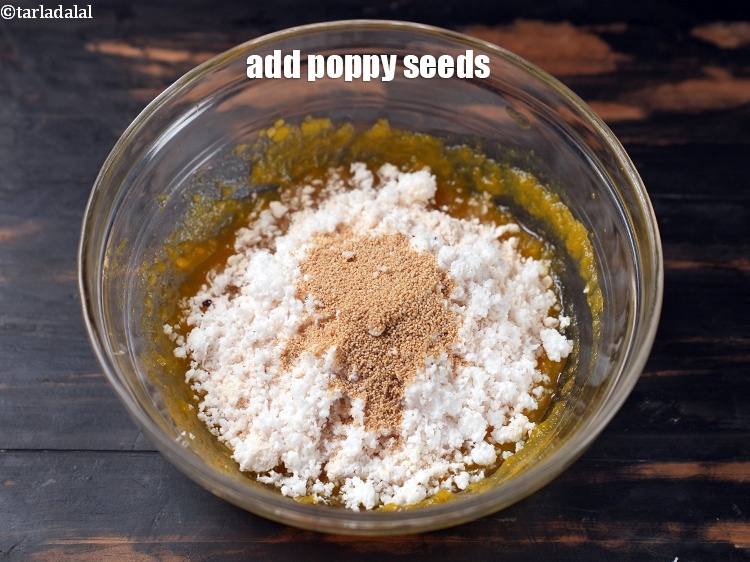 Step 8 – Add 2 tsp&nbsp;<a href="https://www.tarladalal.com/glossary-poppy-seeds-khus-khus-589i">poppy seeds (khus-khus)</a>.
