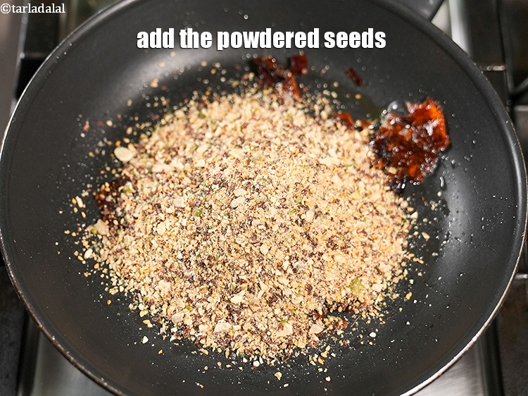 Step 8 – Add the powdered seeds.&nbsp;