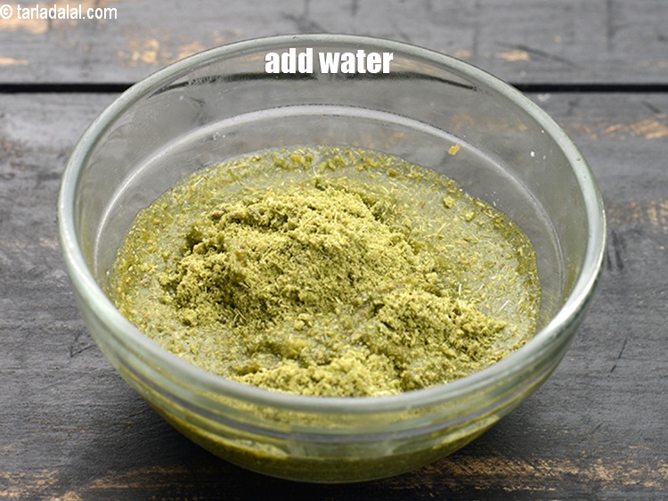 Step 8 – Add 1 tbsp of water.