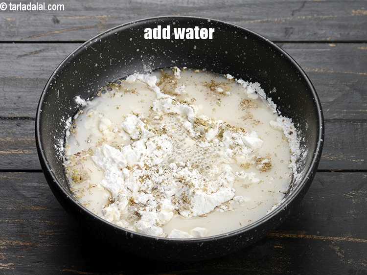 Step 9 – Add 1/2 cup water.