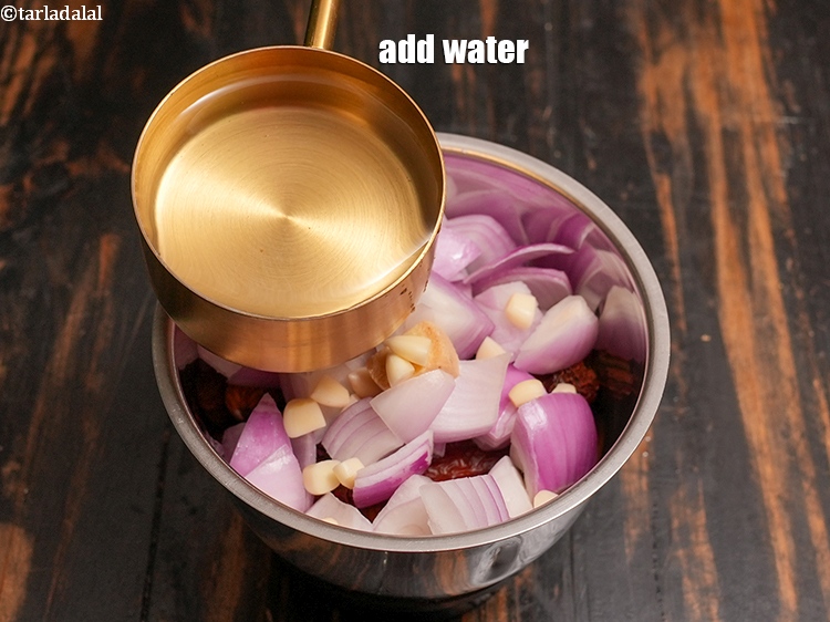 Step 8 – Add 1/2 cup water.