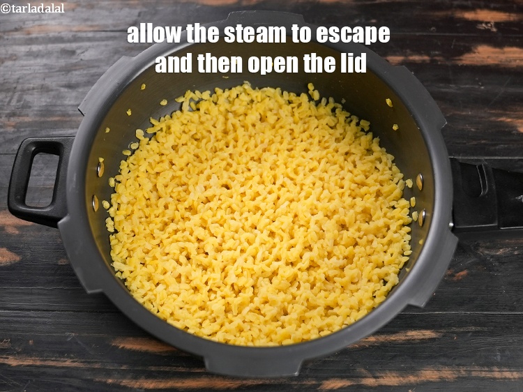Step 8 – Allow the steam to escape and then open the lid.