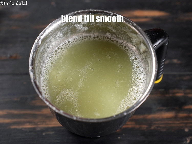 Step 8 – Blend till smooth. Do not strain it.
