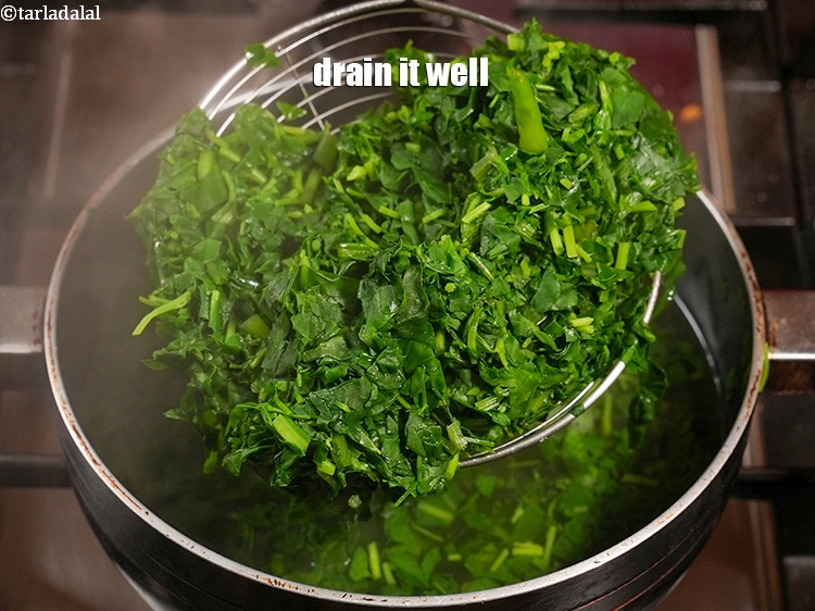 Step 8 – Drain it well.