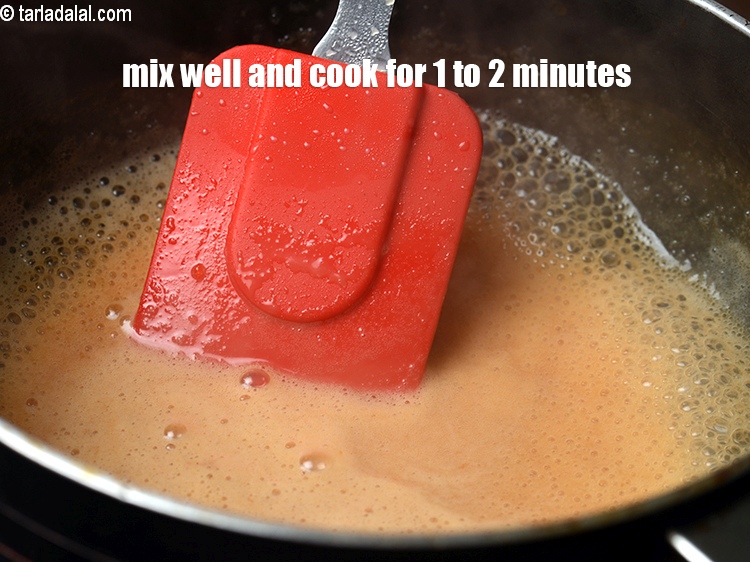 Step 8 – Mix well and cook on a medium flame for 1 to 2 minutes, while stirring …
