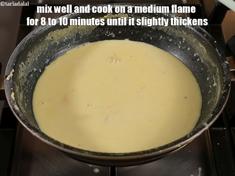 Step 8 – Mix well and cook on a medium flame for 8 to 10 minutes until it …