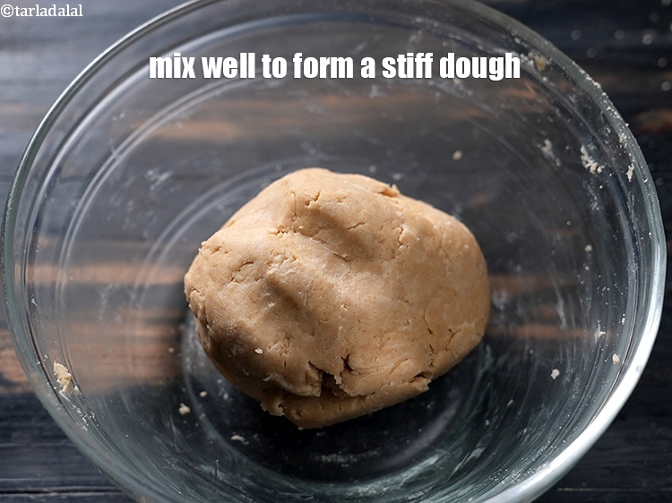 Step 8 – Mix well to form a stiff dough.