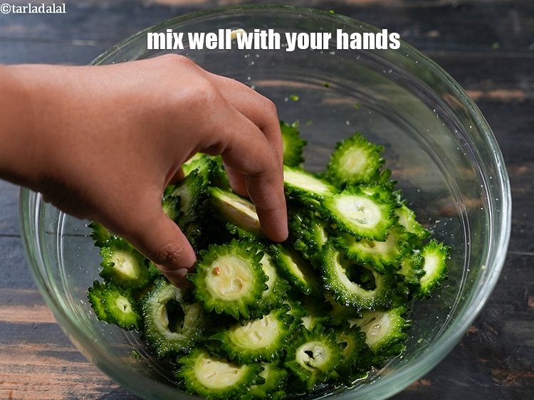 Step 8 – Mix well with your hands.