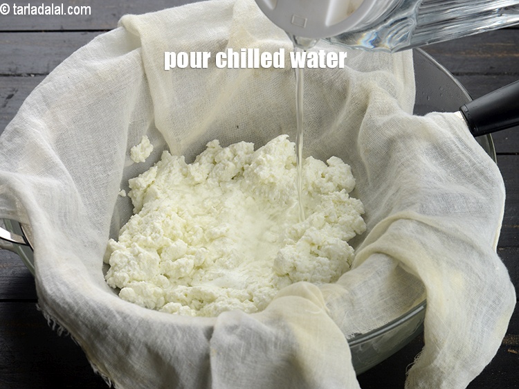 Step 8 – Pour the chilled water.