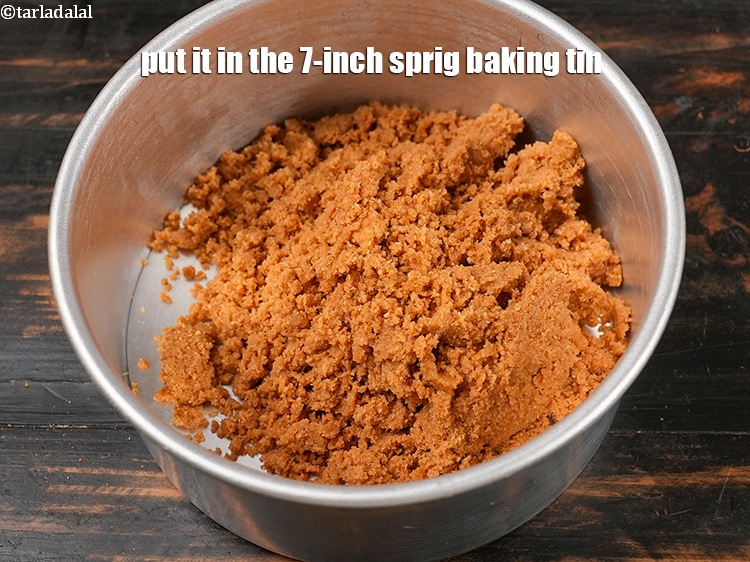 Step 8 – Put it in the 7-inch sprig baking tin.